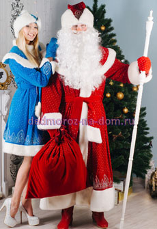 Костюмы Деда Мороза и Снегурочки -  Комплект «Завораживающий»