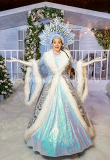 Костюмы Деда Мороза и Снегурочки -  Комплект «Хрустальный»